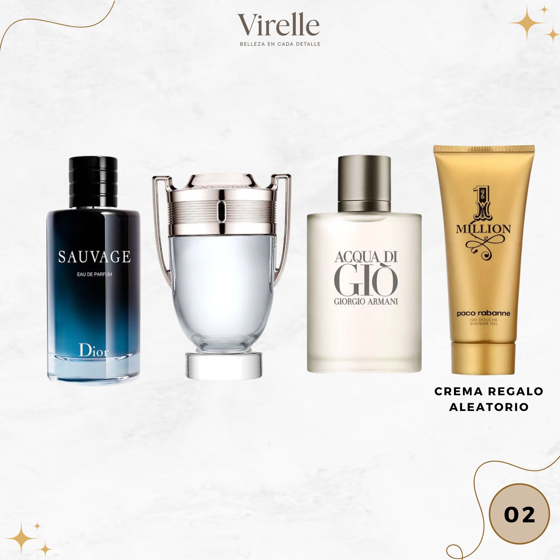 02 - 3 Perfumes + crema de regalo