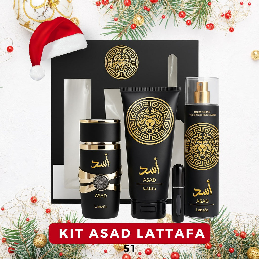 51 - ESTUCHE ASAD (Perfume + crema + spray + Perfumero de regalo)