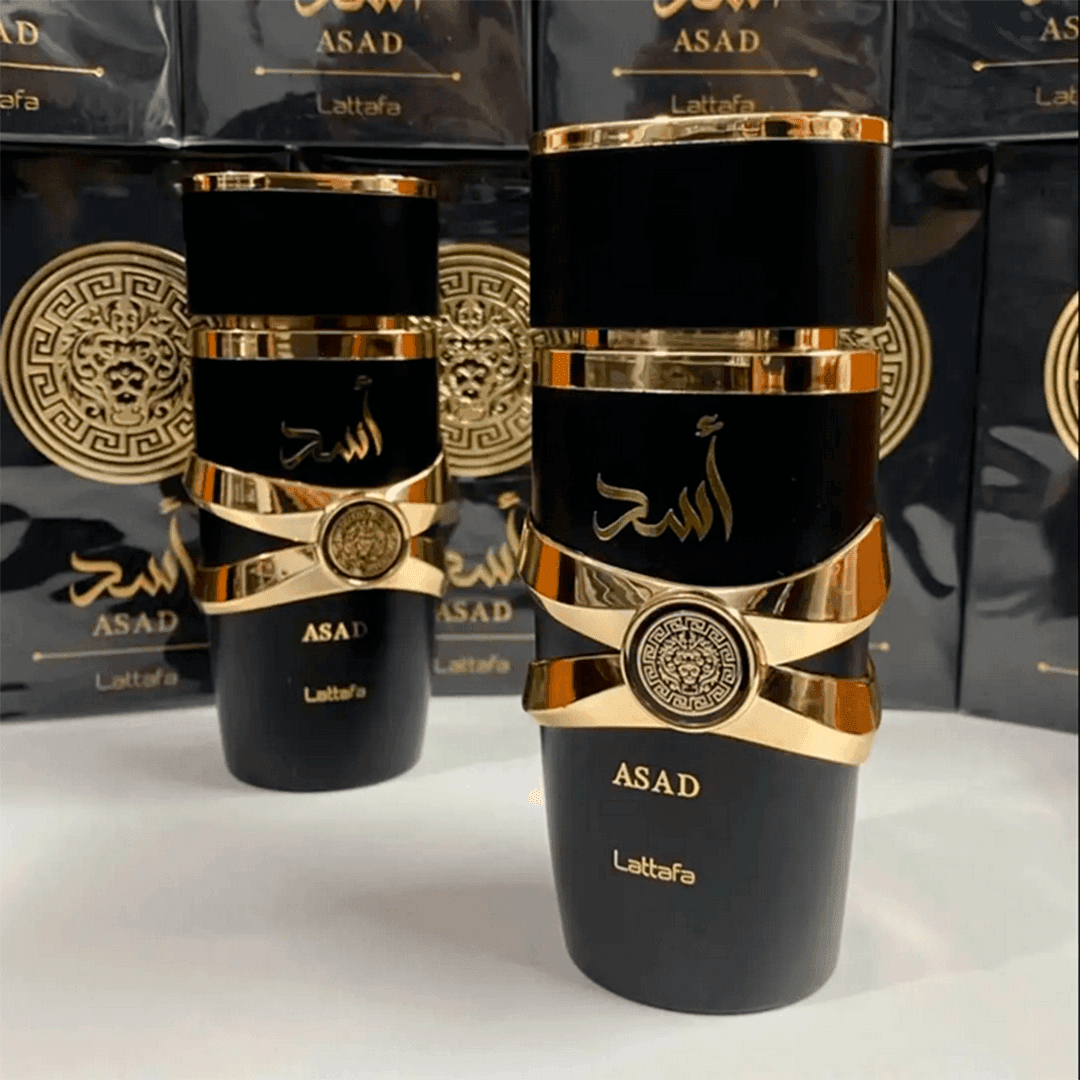 21 - 5 Perfumes + Perfumero de regalo (Asad - Club - Khamrah - Oud for glory - Ombre)